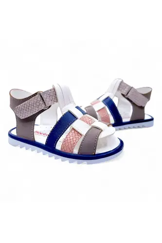Orthopedic Baby and Kids First Step Sandal Cabrio S. Gcmcbr2415 Cream Sand Navy-Cream Sand Navy - 4