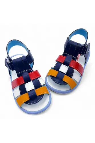 Orthopedic Baby and Kids First Step Sandal Cabrio S. Gcmcbr2415 Navy Red Yellow-Navy Yellow Red - 3