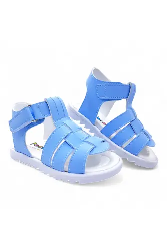 Orthopedic Baby and Kids First Step Sandal Cabrio Series Gcmcbr2415 Baby Blue-Baby Blue 