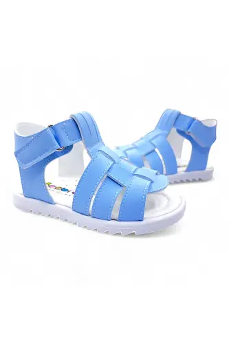 Orthopedic Baby and Kids First Step Sandal Cabrio Series Gcmcbr2415 Baby Blue-Baby Blue - 4