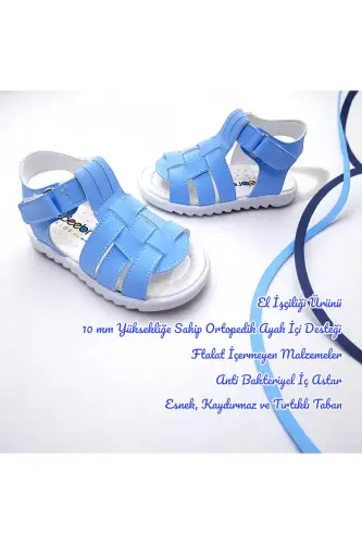 Orthopedic Baby and Kids First Step Sandal Cabrio Series Gcmcbr2415 Baby Blue-Baby Blue - BEEBRON (1)