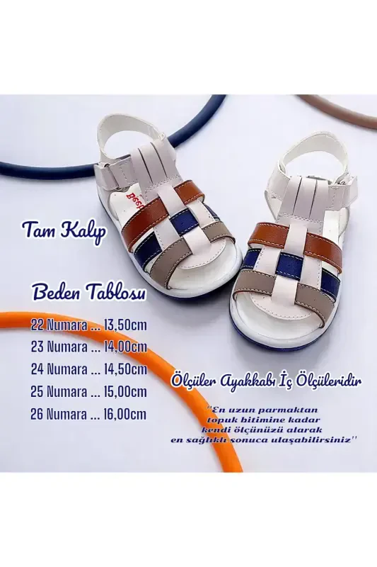 Orthopedic Boys First Step Baby and Kids Sandal Cabrio S. Gcmcbr2415 Cream Navy Sand-Cream Navy Sand - 5