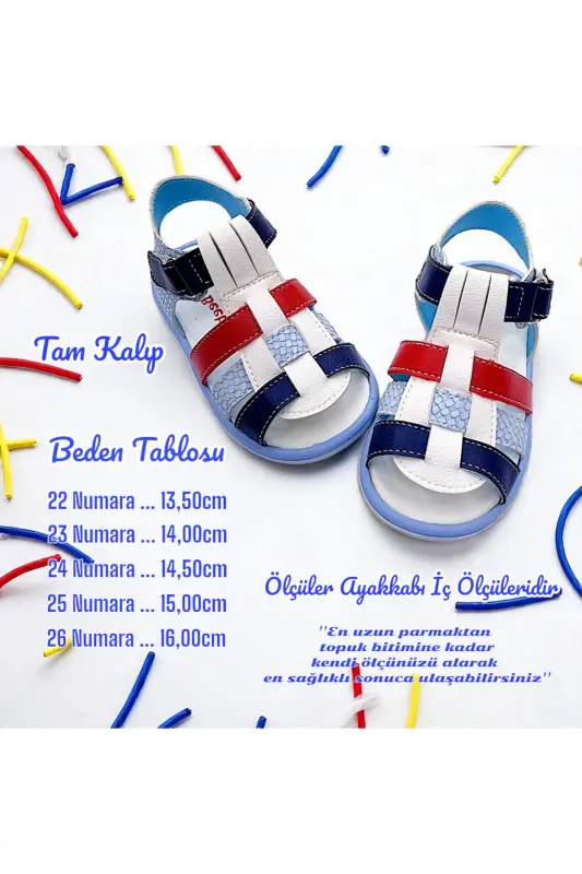 Orthopedic Boys First Step Baby and Kids Sandal Cabrio S. Gcmcbr2415 White Blue Red-White Blue Red - 5