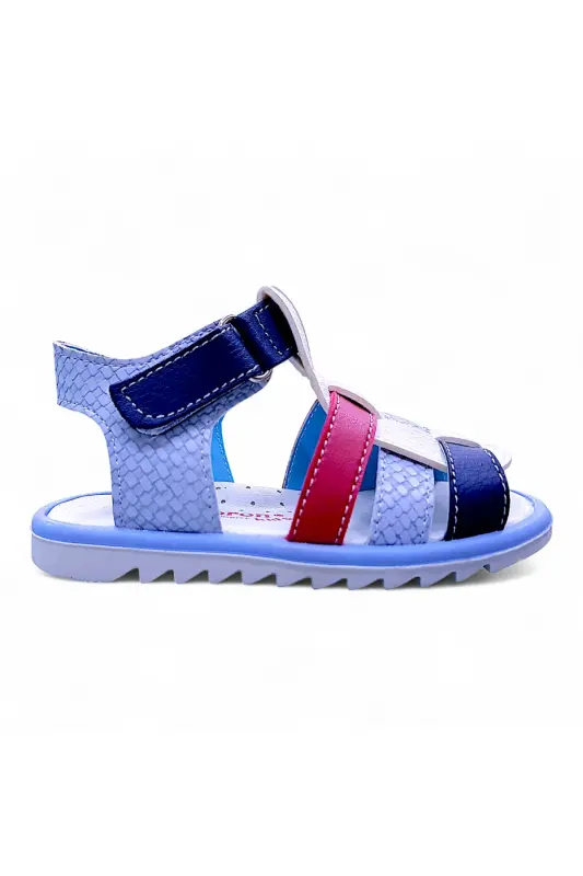 Orthopedic Boys First Step Baby and Kids Sandal Cabrio S. Gcmcbr2415 White Blue Red-White Blue Red - 7