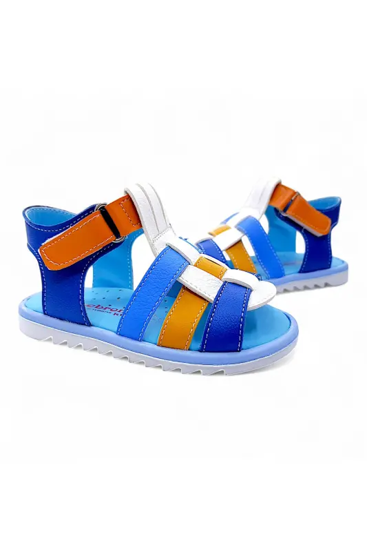 Orthopedic Boys First Step Baby and Kids Sandal Cabrio S. Gcmcbr2415 White Sax Orange-White Sax Orange - 4
