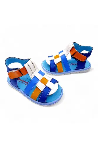 Orthopedic Boys First Step Baby and Kids Sandal Cabrio S. Gcmcbr2415 White Sax Orange-White Sax Orange - 6