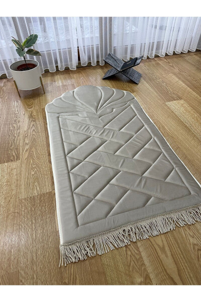 Orthopedic foam, knee-friendly cotton velvet prayer rug. - 2