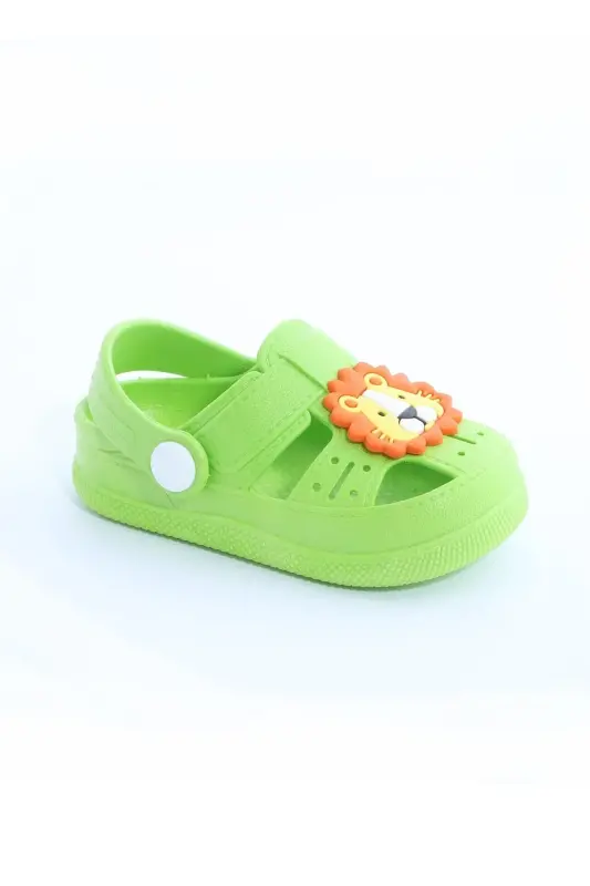 Orthopedic Non-Slip Sole Animal Figured Children's Sandal Slipper-Green - DAYE