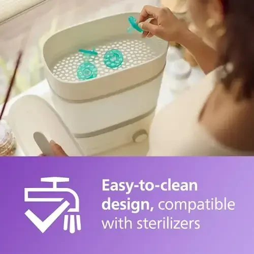 Ортодонтические соски Philips Avent Soothie 3-18 месяцев, 100% силикон, цельные, без BPA, зеленые, 4 шт., модель SCF192/45 - 6