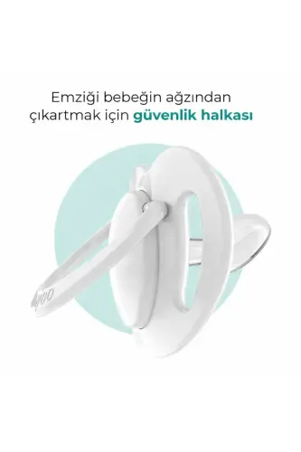 Ortodontik Emzik 0 Ay+ Uğur Böceği | Tekli, Silikon, Damaklı - Saklama Kabı Hediyeli - 4