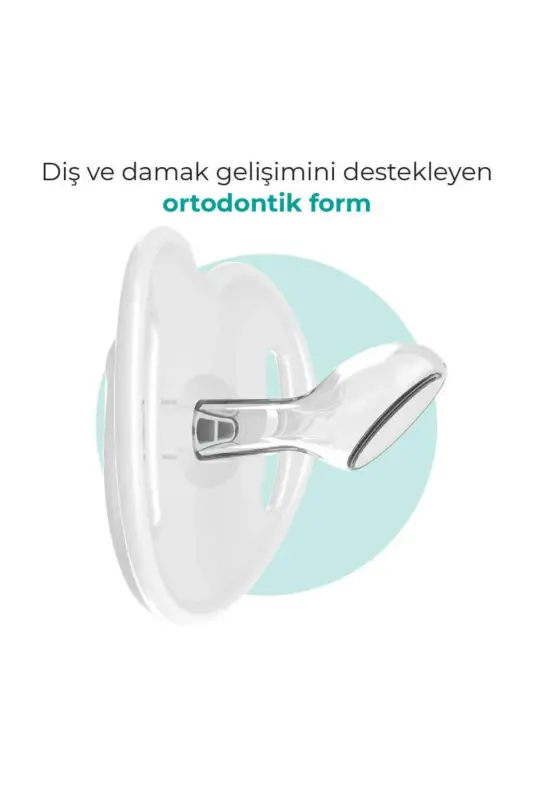 Ortodontik Osma Tovushli Emizik, Qizil Qogʻozqurt, 12+ Oy, Emizik Saqlash Qutisi, 1 dona - 3