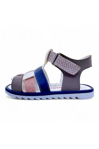 Ortopedik Erkek Ilk Adım Bebek Ve Çocuk Sandaleti Cabrio S. Gcmcbr2415 Krem Kum Lacivert - Krem Kum Lacivert - 6