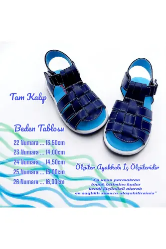 Ortopedik Erkek Ilk Adım Bebek Ve Çocuk Sandaleti Gcm Cabrio Serisi Gcmcbr2415 Lacivert - Lacivert - 5