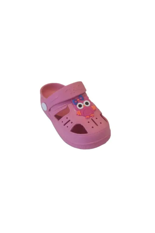 Ortopedik Kaydırmaz Tabanlı Hayvan Figürlü Çocuk Sandalet Terlik - PEMBE - 1