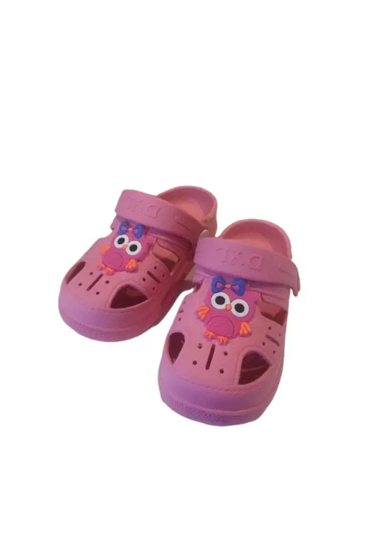Ortopedik Kaydırmaz Tabanlı Hayvan Figürlü Çocuk Sandalet Terlik - PEMBE - 2