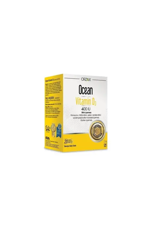 Orzax D3 Vitamini 400 IU Spreyi 20 ml - 1