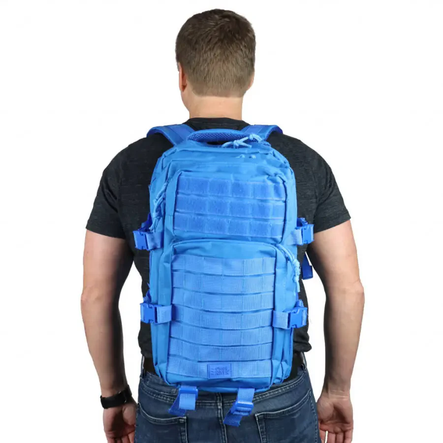Osage River Gear Fishing Tackle Backpack with Fishing Rod Holder, Large Fishing Tackle Bag for Tackle Trays, Tackle Box Backpack for Bass Fishing Camping Traveling Hunting, Electric Eel Blue-ELECTRICEELBLUE - 6
