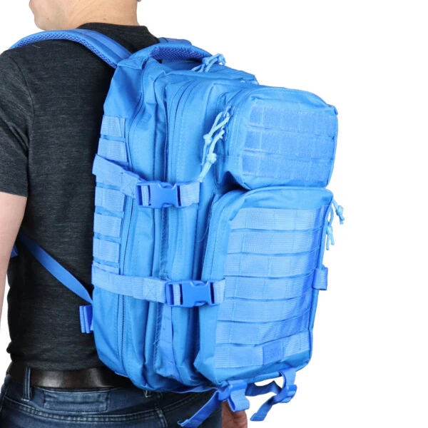 Osage River Gear Fishing Tackle Backpack with Fishing Rod Holder, Large Fishing Tackle Bag for Tackle Trays, Tackle Box Backpack for Bass Fishing Camping Traveling Hunting, Electric Eel Blue-ELECTRICEELBLUE - 7