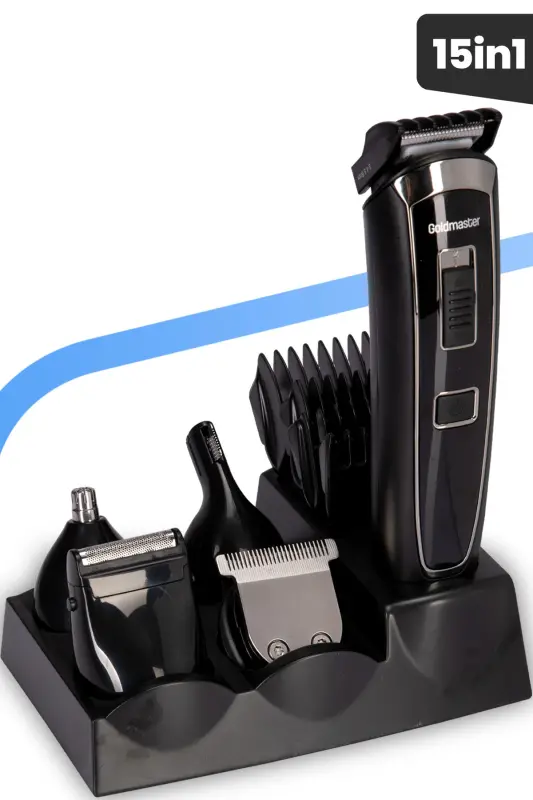 Oscar Wireless Stainless Steel Full 10 in 1 Men's Grooming Set - 2