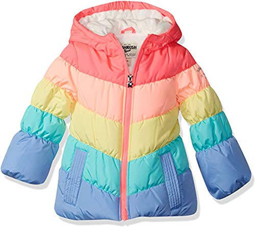 OshKosh B'Gosh Girls' Perfect Colorblocked Heavyweight Jacket Coat - 1