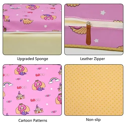 Oshxona stoli uchun kichkintoylar uchun o'rindiq, sozlanishi xavfsizlik tokalari bilan portativ bolalar o'rindiqlari, sirpanmaydigan taglik, sayohat yostig'i - 4