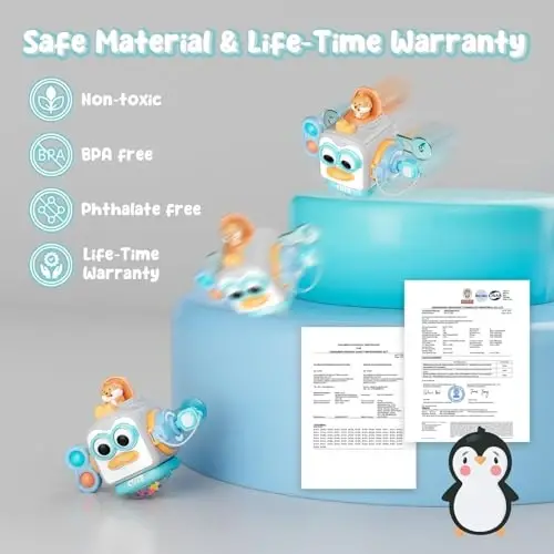 OSIMILY Busy Cube Montessori Toys for 1 Year Old,Sensory Toys for Toddlers 1-3,Fine Motor Skills Educational Toys,Birthday Gift for Kids Aged 6, 9, 10, 12, 18 Months - 5