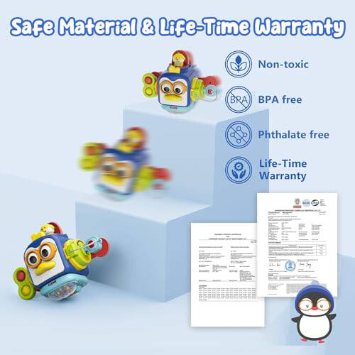 OSIMILY Montessori Toys for 1 Year Old, Busy Cube Easter Basket Stuffers,Sensory Toys for Toddlers 1-3,Fine Motor Skills Educational Toys,Birthday Gift for Baby Aged 6, 9, 10, 12, 18 Months - 12