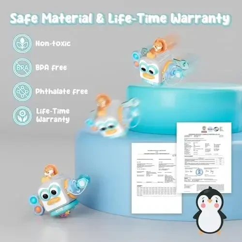 OSIMILY Montessori Toys for 1 Year Old,Sensory Toys for Toddlers 1-3,Baby Travel Activities Busy Board Cube,Fine Motor Skills Educational Toys,Birthday Gift for Kids Aged 6, 9, 10, 12, 18 Months - 5