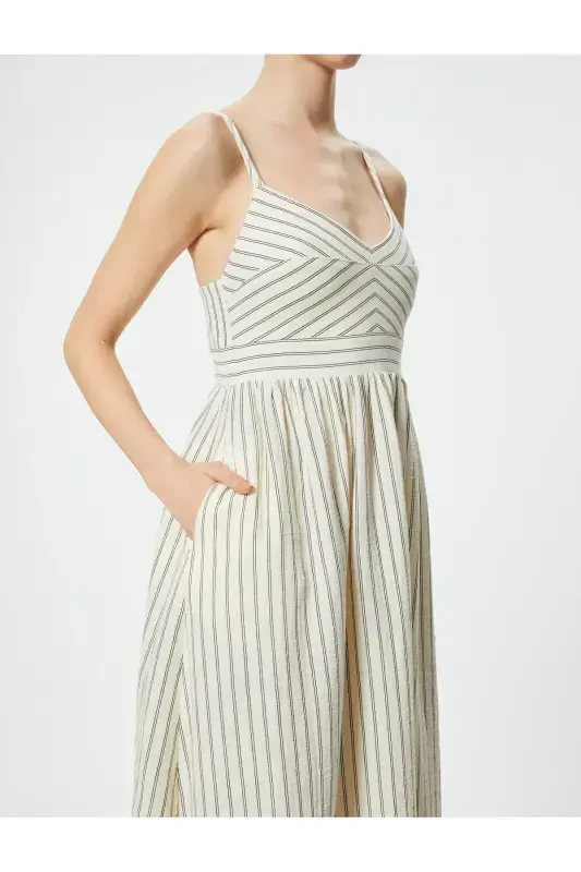 Osma uzun ko'ylak astarli cho'ntakli orqa qismi gipeli paxtali - 5