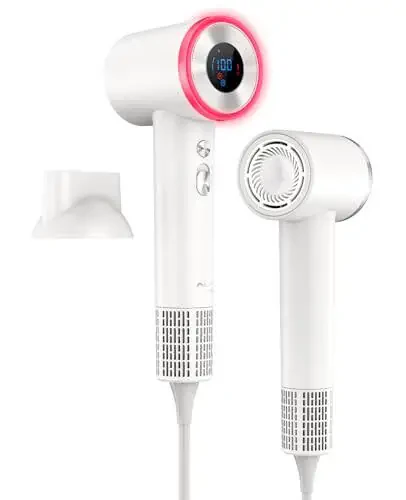 OSOU Hair Dryer, High Speed Fast Drying Hair Dryers, Negative Ionic Portable Blow Dryer with 110000 RPM Brushless Motor, Lightweight Low Noise Thermo-Control Hairdryer with Nozzle for Home, Travel - 1