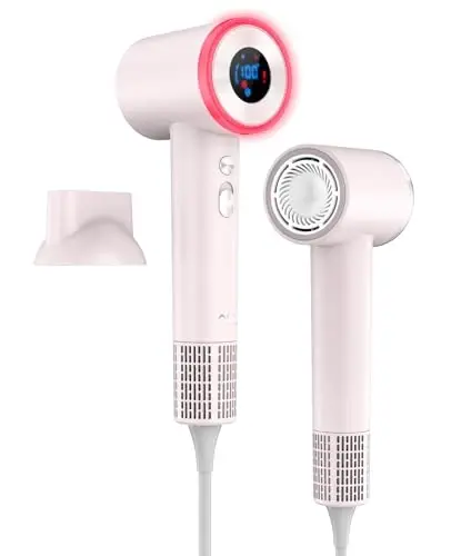 OSOU Hair Dryer, High Speed Fast Drying Hair Dryers, Negative Ionic Portable Blow Dryer with 110000 RPM Brushless Motor, Lightweight Low Noise Thermo-Control Hairdryer with Nozzle for Home, Travel - 1