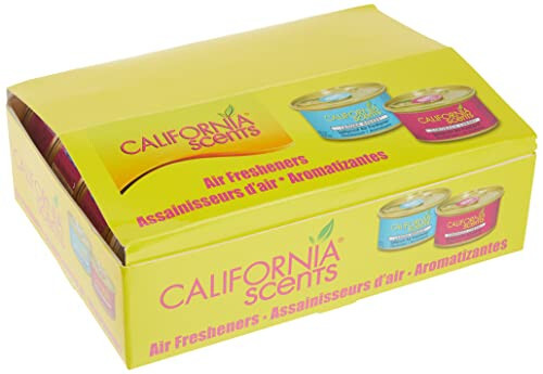 Освежитель воздуха и нейтрализатор запаха Can от California Scents, набор из 12 непроливаемых банок для дома и автомобиля, Coronado Cherry, свежий и насыщенный, по 1,5 унции каждая - 5