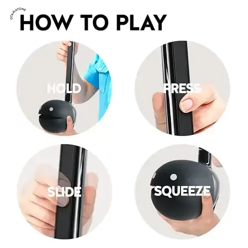 Otamatone Deluxe Electronic Musical Instrument for Adults Portable Synthesizer Digital Electric Music from Japan by Cube/Maywa Denki Cool Stuff Gifts, Black [English Manual] - MODAZONE (1)