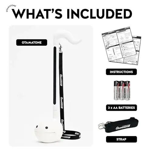 Otamatone Deluxe [English Manual] Electronic Musical Instrument Synthesizer from Japan by Cube/Maywa Denki, White - 4