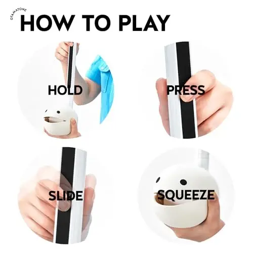 Otamatone Deluxe [Inglizcha qo'llanma] Yaponiyalik Cube/Maywa Denki kompaniyasining elektron musiqa asbobi sintezatori, Oq - 2