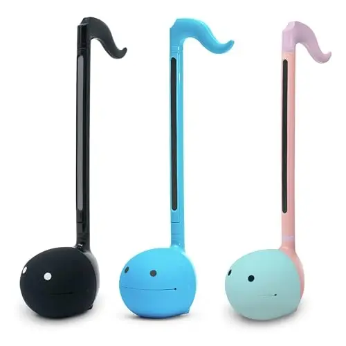 Otamatone Japanese Electronic Musical Instrument Portable Music Synthesizer from Japan by Maywa Denki Educational Fun Gift for Children, Teens & Adults - Black Blue Unicorn Set - OTAMATONE