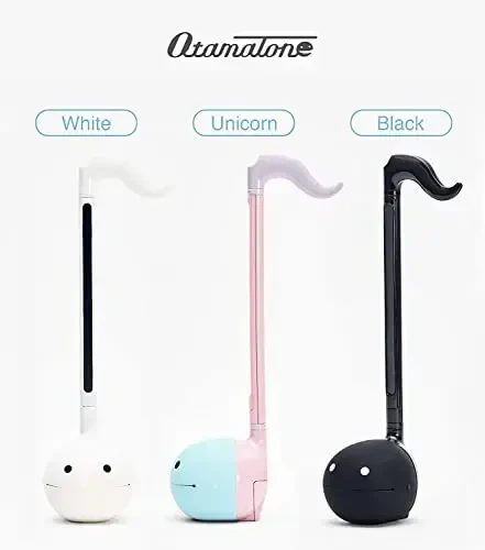 Otamatone Japanese Electronic Musical Instrument Portable Music Synthesizer from Japan by Maywa Denki Educational Fun Gift for Children, Teens & Adults - Black White Unicorn Set - OTAMATONE (1)
