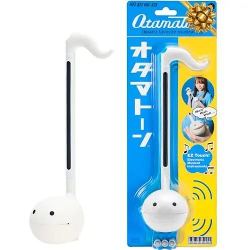 Otamatone Japanese Electronic Musical Instrument Portable Music Synthesizer from Japan by Maywa Denki Studio Award Winning, Educational Fun Gift for Children, Teens & Adults - White - 5
