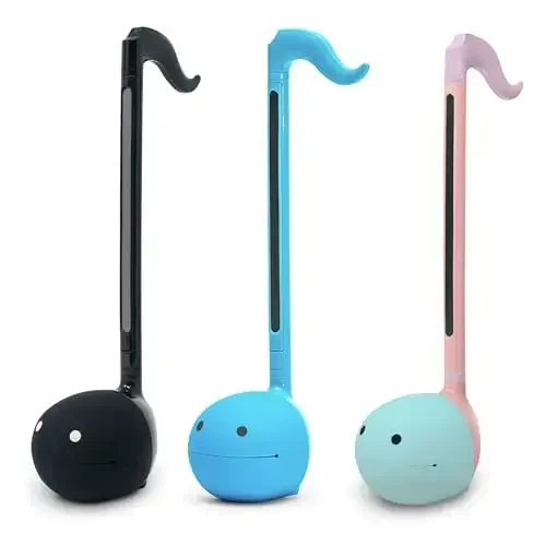 Otamatone yapon elektron musiqiy asbobi Yaponiyadan Maywa Denki tomonidan bolalar, o'smirlar va kattalar uchun o'quv o'yinchoq sovg'asi - Qora ko'k Unicorn to'plami - OTAMATONE