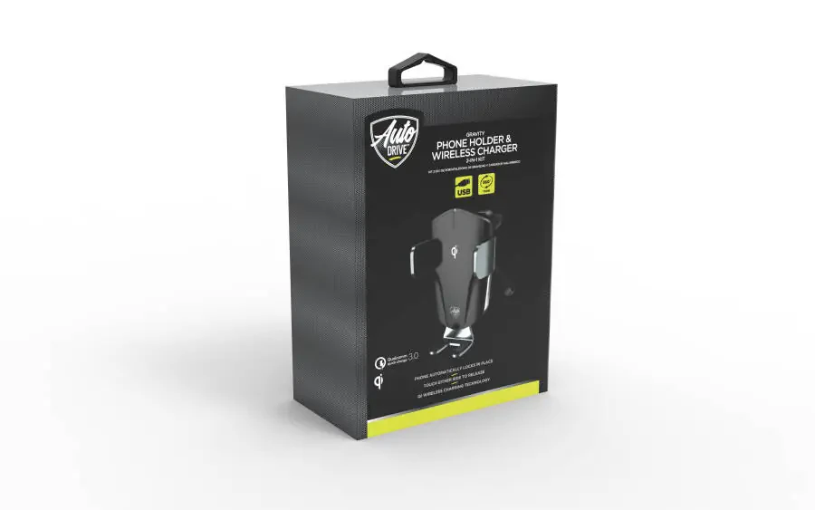 Auto Drive Silver Vent Mount Wireless Charger, Auto-Clamping, Compatible with Qi-Enabled Phones- - 11