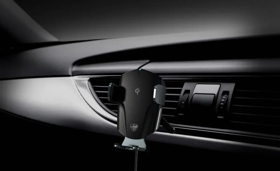 Auto Drive Silver Vent Mount Wireless Charger, Auto-Clamping, Compatible with Qi-Enabled Phones- - 13