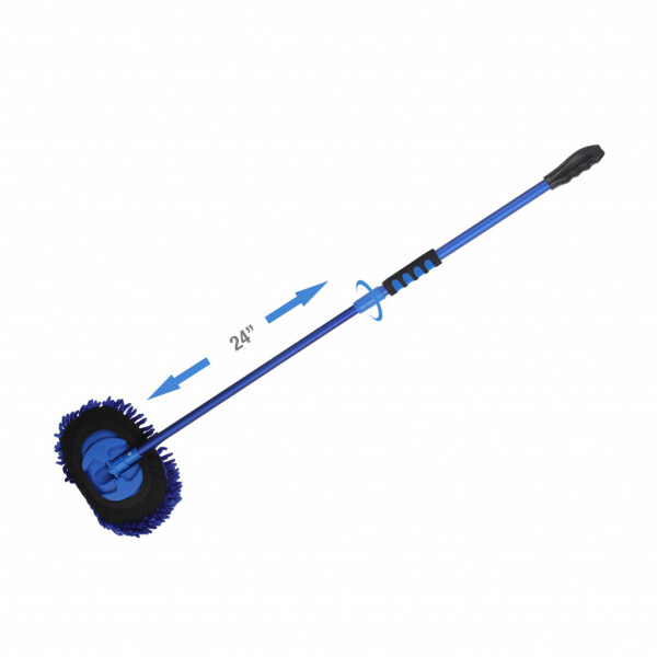 Auto Drive Microfiber Mop with Telescoping Aluminum Handle, Chenille Cover - 7