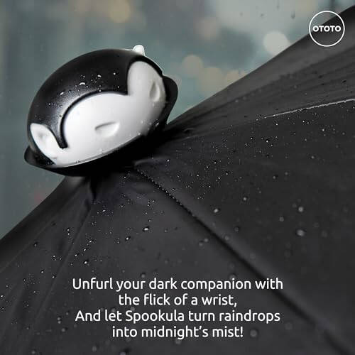 OTOTO NEW! Spookula Vampire Umbrella, Halloween Gifts, Unique Umbrella, Spooky Gifts, Goth Accessories, Dracula Cool Gifts, Gothic Umbrella, Black and White Umbrella, Umbrella Cute, Rain Umbrella - 4