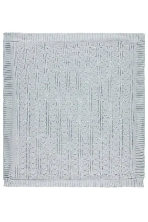 Otquyruq naqshli triko adyol (ko'k / 75x95) - 2