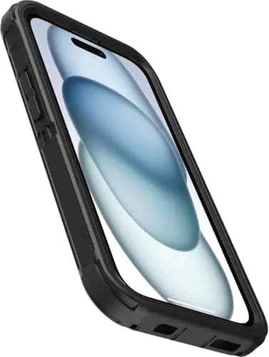 OtterBox iPhone 15, 14, & 13 (Only) - Defender Series MagSafe Case - Black - Built-in Magnets - Screenless - Rugged & Durable - with Port Protection - Holster Clip Included - Non-Retail Packaging - 4