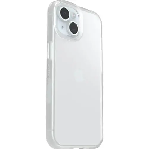 OtterBox iPhone 15 (Faqat) Prefix Seriyali Korpus - Shaffof, Ultra Yupqa, Jangga qulay, Koʻtarilgan chekkalari kamera va ekranni himoya qiladi, simsiz zaryadlash bilan mos - 3