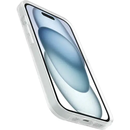 OtterBox iPhone 15, iPhone 14, and iPhone 13 Symmetry Clear Series Case - CLEAR, Ultra-Sleek, Wireless Charging Compatible, Raised Edges Protect Camera & Screen - 3