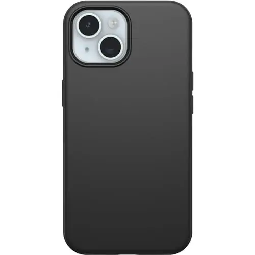 OtterBox iPhone 15, iPhone 14, and iPhone 13 Symmetry Series Case - Black, Ultra-Sleek, Wireless Charging Compatible, Raised Edges Protect Camera & Screen 