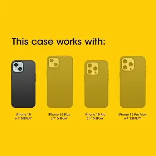 OtterBox iPhone 15, iPhone 14, and iPhone 13 Symmetry Series Clear Case (Clear), Snaps to MagSafe, Ultra-Sleek, Raised Edges Protect Camera & Screen - 6