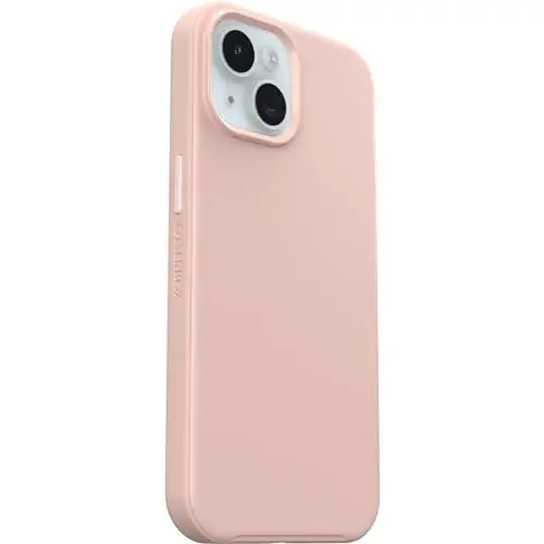 OtterBox iPhone 15, iPhone 14, and iPhone 13 Symmetry Series Clear Case - Dawn Floral (Blue), Snaps to MagSafe, Ultra-Sleek, Raised Edges Protect Camera & Screen - 4